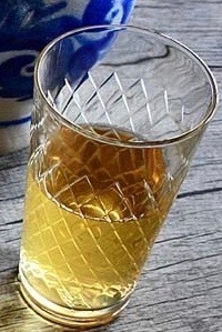 Glas Geripptes, 0,25 Liter